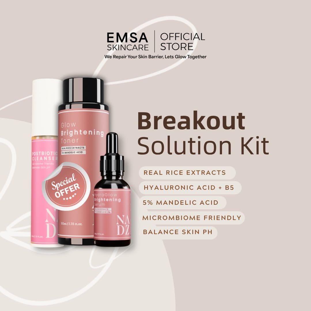 Breakout Solutions Kit (Cleanser + Toner + Serum)